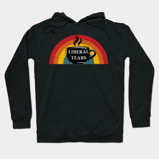 Liberal Tears Sunset Retro Gift Hoodie by Creative Endeavors